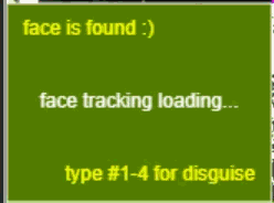 bratsnaps filter effects on face tracked livefeed